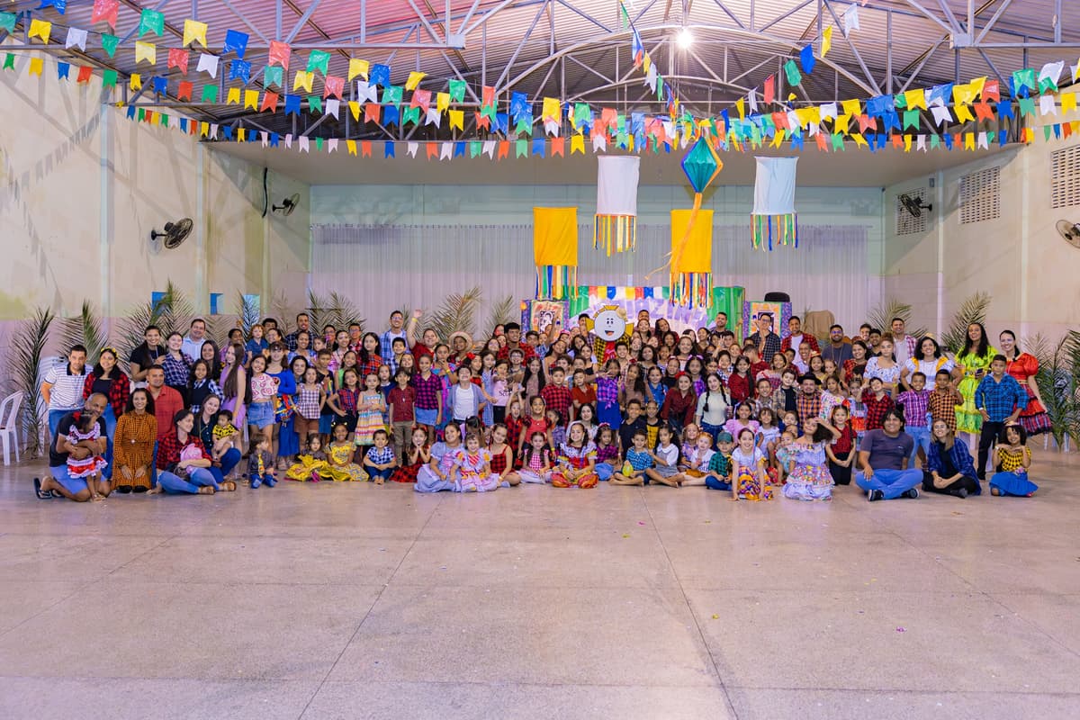 Setor Criança celebra Arraiazinho com muita animação